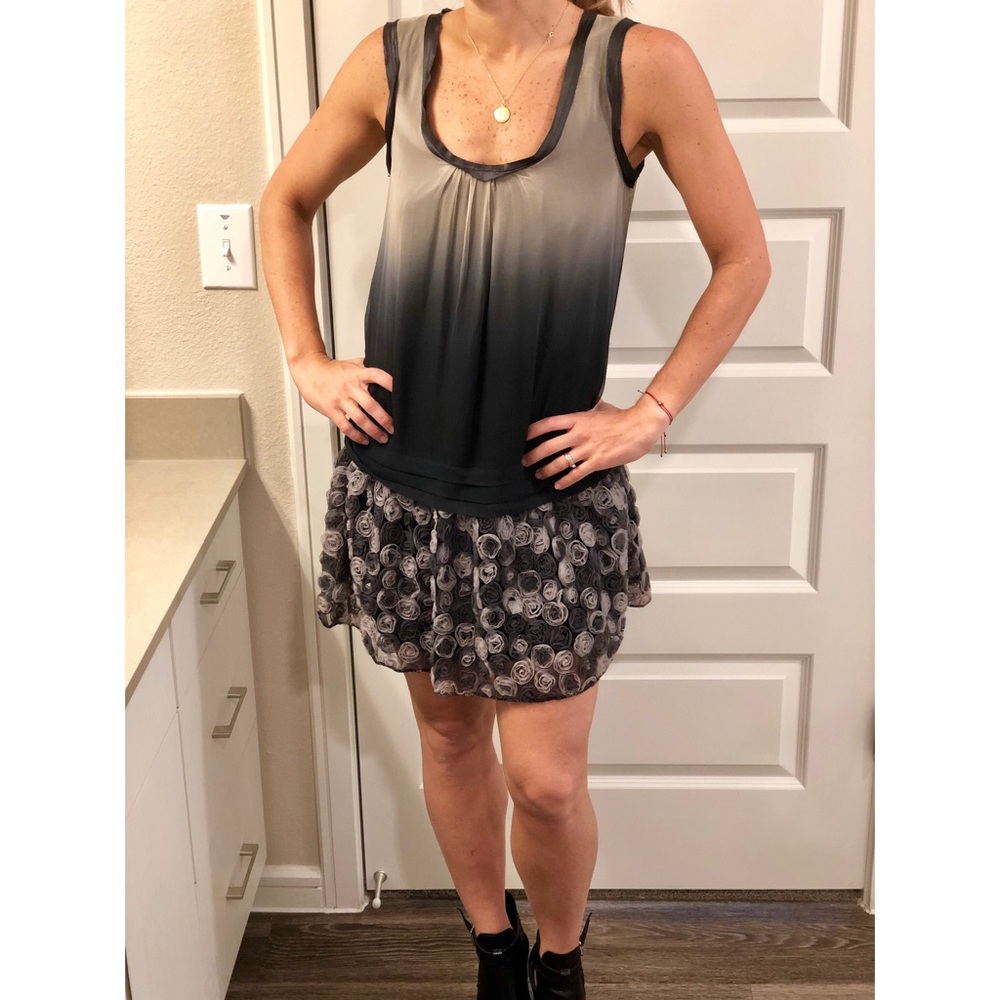 Grey & black boutique dress